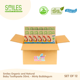 Smiles Organic and Natural Tooth Gel (Bubblegum) 50ml Set of 12