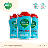 COV-X Alcohol Refill Pack 500ml Set of 3