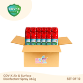 COV-X Air & Surface Disinfectant Spray 360g Set of 12