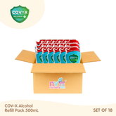 COV-X Alcohol Refill Pack 500ml Set of 18