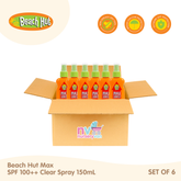 Beach Hut MAX SPF100++ 150ml Sunblock Spray Set of 6