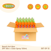 Beach Hut MAX SPF100++ 150ml Sunblock Spray Set of 12