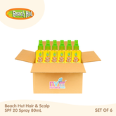 Beach Hut Hair & Scalp SPF20 80ml Set of 6