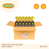 Beach Hut Tanning Water SPF4 200ml Set of 6