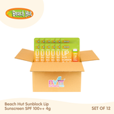 Beach Hut Sunblock Lip Sunscreen SPF 100++ 4g (Set of 12)