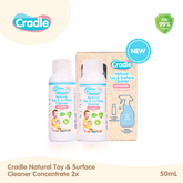 Cradle Natural Toy & Surface Cleaner Concentrate 2 x 50mL bottles