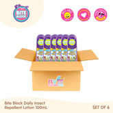 Bite Block Daily Insect Repellent 100ml Set of 6