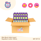 Bite Block Daily Insect Repellent 100ml Set of 12