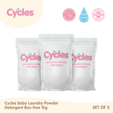 Cycles Earth Friendly Mild Laundry Powder Detergent 1kg Set of 3 (Box-free)
