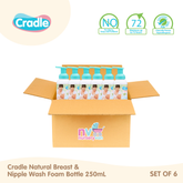 Cradle Mama Natural Breast & Nipple Wash 250ml Set of 6