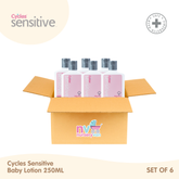 Cycles Sensitive Baby Lotion 250ml Set of 6