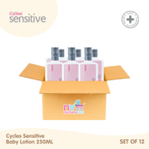 Cycles Sensitive Baby Lotion 250ml Set of 12