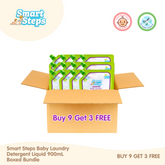 Smart Steps Baby Laundry Liquid Detergent 900mL - Buy 9 Get 3 FREE