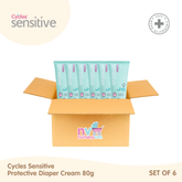Cycles Sensitive Protective Diaper Cream 80g Set of 6
