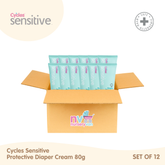 Cycles Sensitive Protective Diaper Cream 80g Set of 12