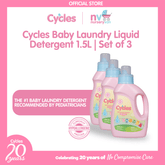 Cycles Mild Laundry Baby Detergent 1.5L (Set of 3)