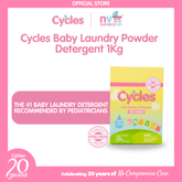 Cycles Mild Laundry Baby Powder Detergent 1kg