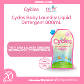 Cycles Baby Mild Laundry Liquid Detergent 800ml