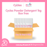 Cycles Powder Detergent 1kg Box free Buy 12 Get 3 FREE