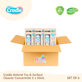 Cradle Natural Toy & Surface Cleaner Concentrate 2 x 50mL bottles (Set of 6)