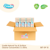 Cradle Natural Toy & Surface Cleaner Concentrate 2 x 50mL bottles (Set of 12)