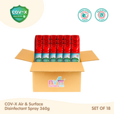 COV-X Air & Surface Disinfectant Spray 360g Set of 18