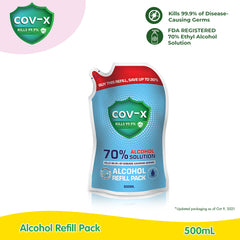 COV-X Alcohol Refill Pack 500ml Set of 3
