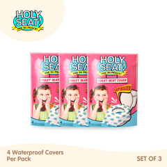 Holy Seat Toilet Seat Cover (Set of 3)