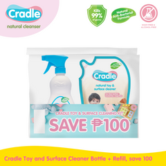 Cradle Toy and Surface Cleaner 500ml Bottle + Refill, Save P100