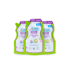 Smart Steps 400ml Baby Bottle and Dishwashing Liquid Refill (set of 3)