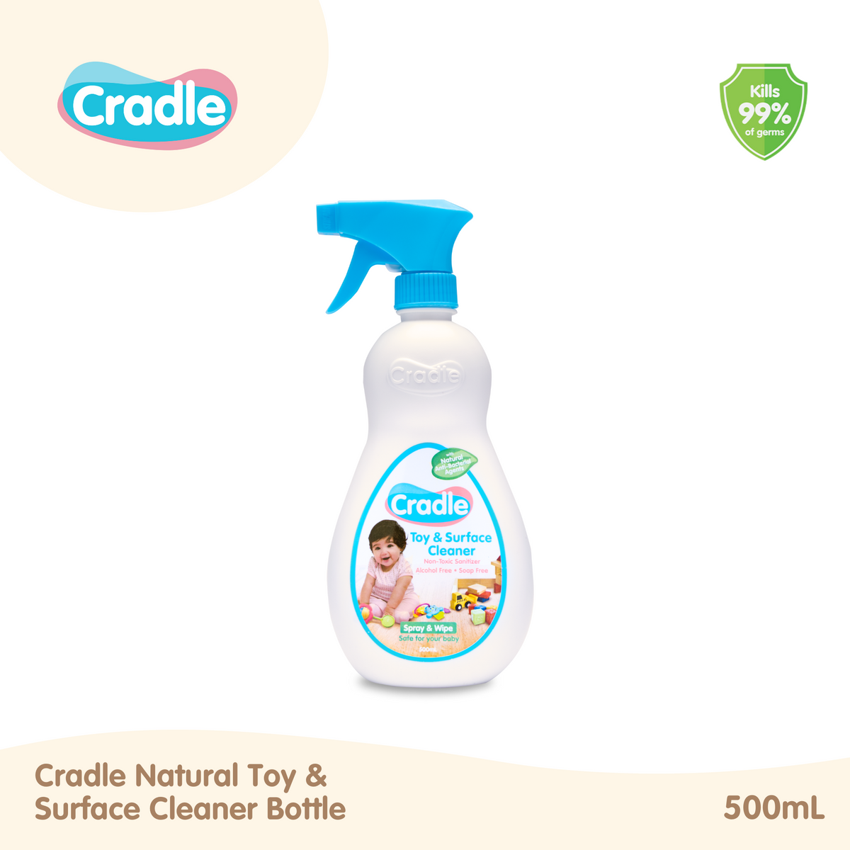 Cradle Natural Toy & Surface Cleaner 500ml