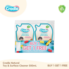 BUY 1 TAKE 1: Cradle Natural Toy & Surface Cleaner 500ml Refill Pack