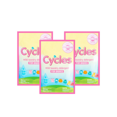 Cycles Mild Laundry Detergent Powder 100Gx3s