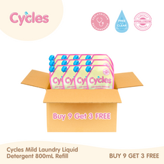 Cycles Liquid Detergent 800ml Refill Buy 9 Get 3 FREE