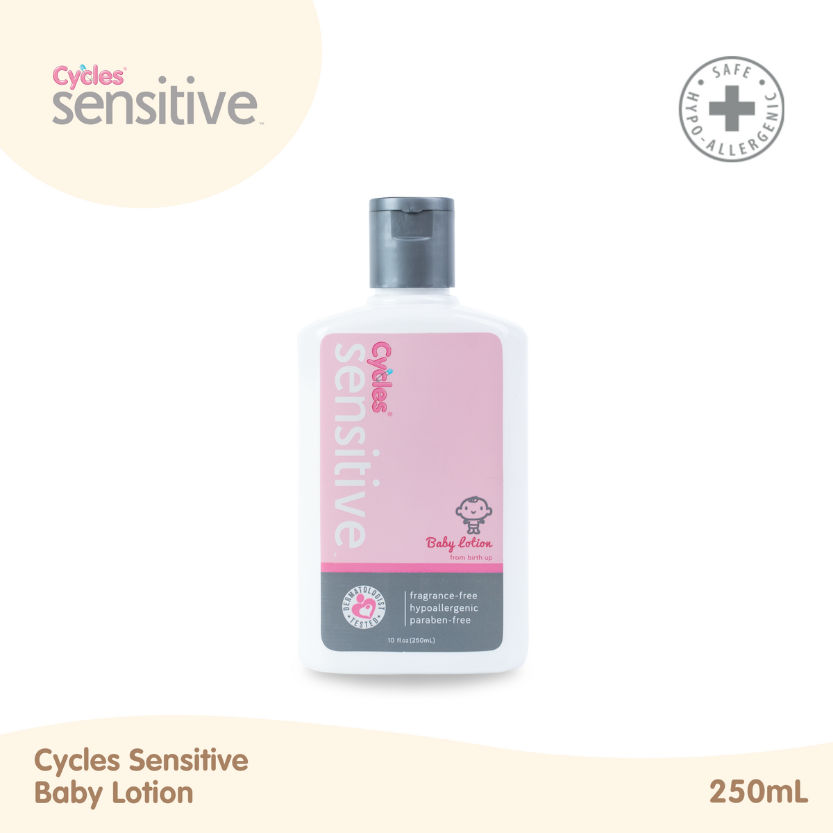 Cycles Sensitive Baby Lotion 250ml