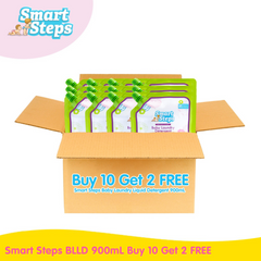Smart Steps Baby Laundry Liquid Detergent 900mL - Buy 10 Get 2 FREE