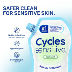 Cycles Sensitive Laundry Detergent for Adults 800mL