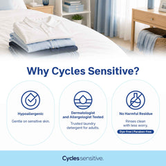 Cycles Sensitive Laundry Detergent for Adults 800mL