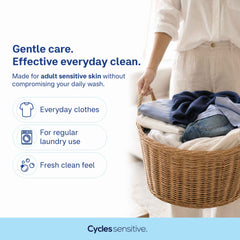Cycles Sensitive Laundry Detergent for Adults 800mL