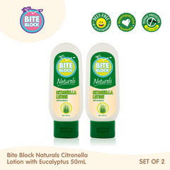 Bite Block Naturals Citronella Lotion with Eucalyptus 100ml (Set of 2)