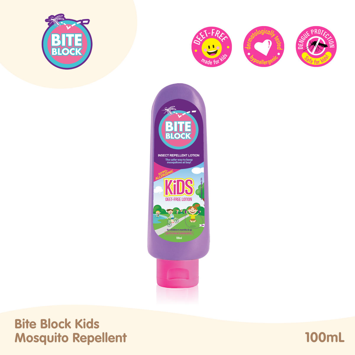 Bite Block Kids Mosquito Repellent Lotion 100mL