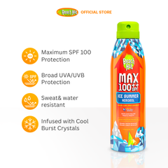 Beach Hut MAX SPF100 Ice Summer Aerosol Spray