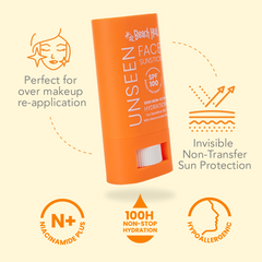 Beach Hut Sunblock SPF100+ Unseen Sunstick Daily Sunscreen