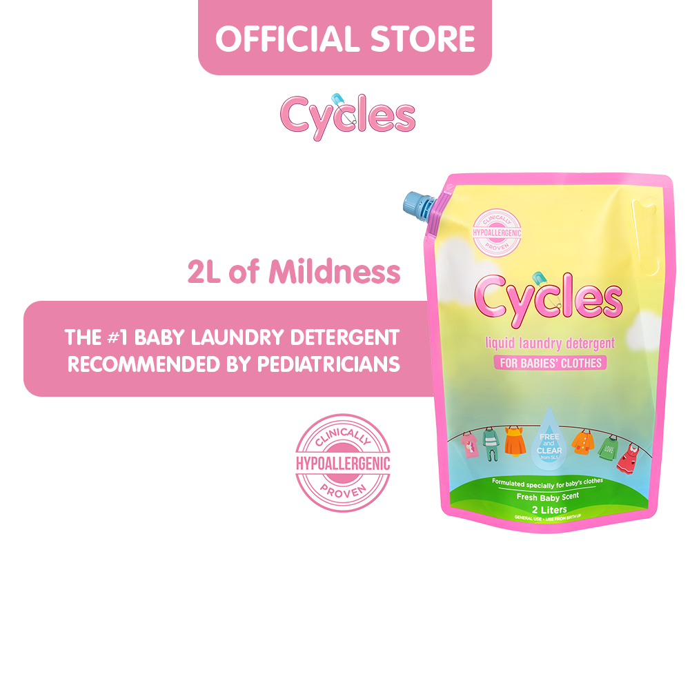 Cycles Mild Laundry Baby Liquid Detergent 2 Liters