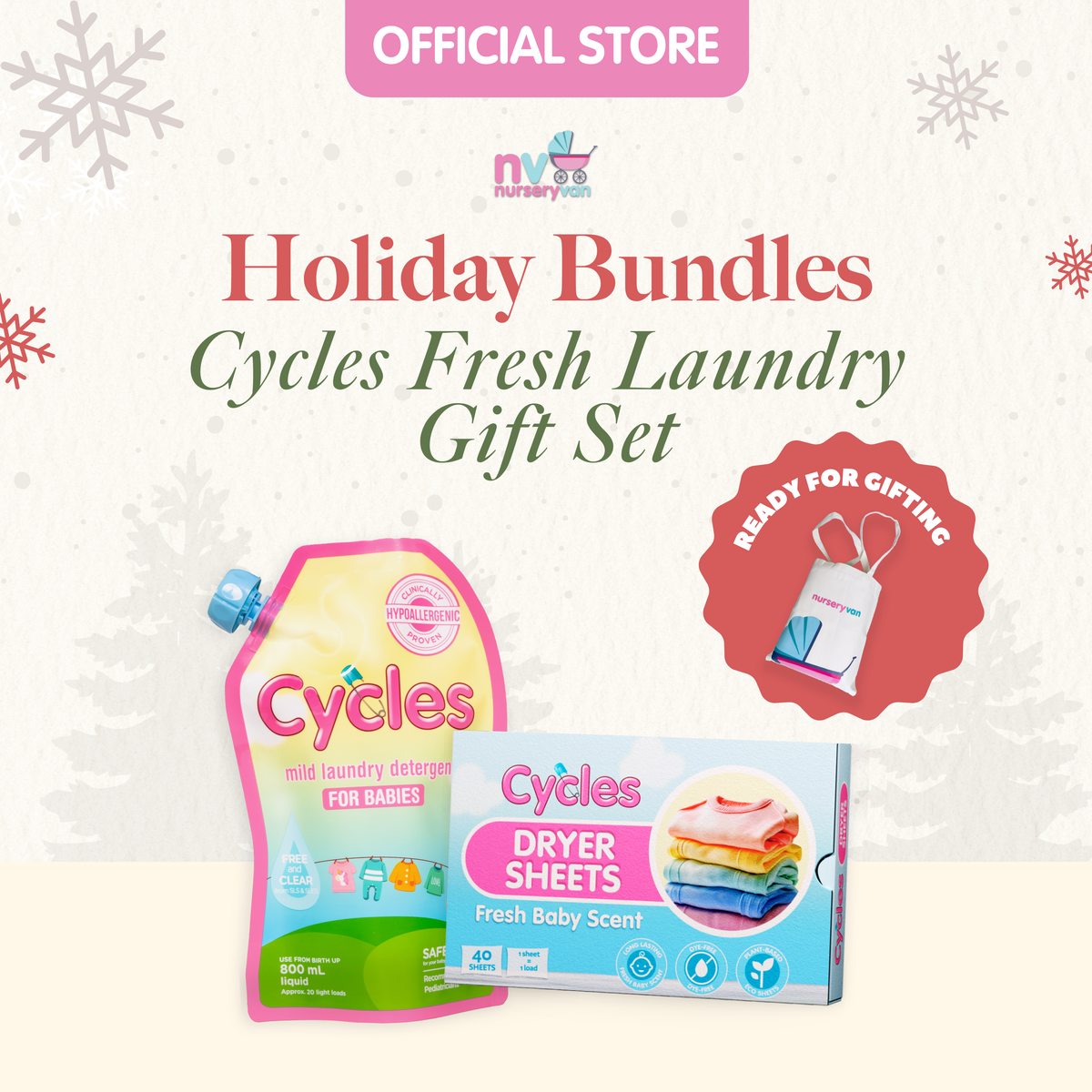 Cycles Fresh Laundry Gift Set