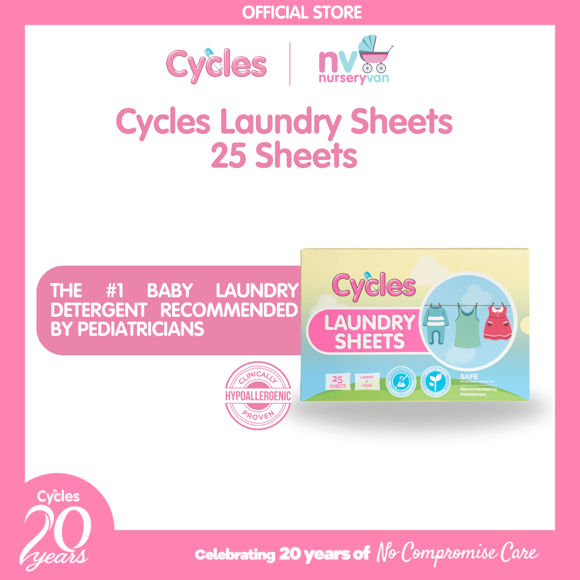 Cycles Laundry Sheets
