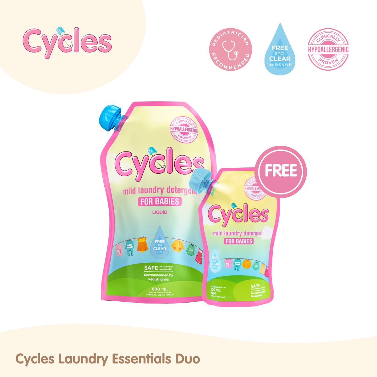 Cycles Laundry Essentials Duo