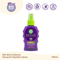 Bite Block Defense Mosquito Repellent Spray 100mL