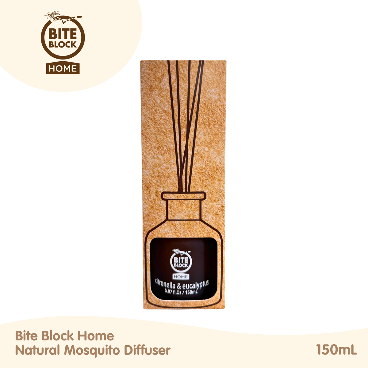 Bite Block Home Natural Mosquito Diffuser 150mL