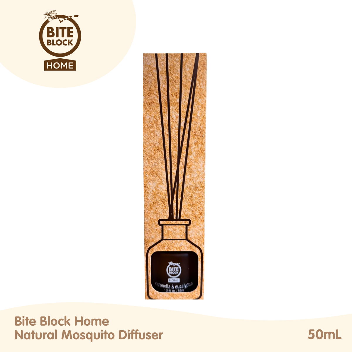 Bite Block Home Natural Mosquito Diffuser 50mL